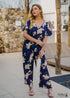 Blue Plus Size Boho Jumpsuit Blair
